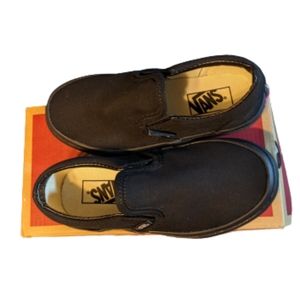 Vans Kids Size 12 Black Classic Slip-on Sneakers